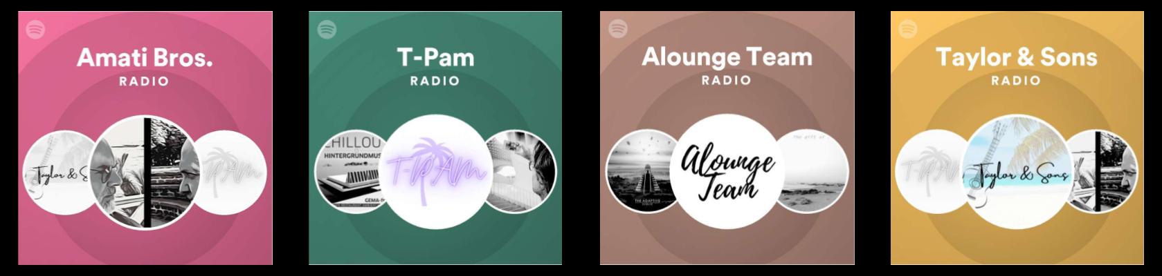 APbeat Projects: Amati Bros, Alounge Team, T-Pam, Taylor & Sons, Gavia